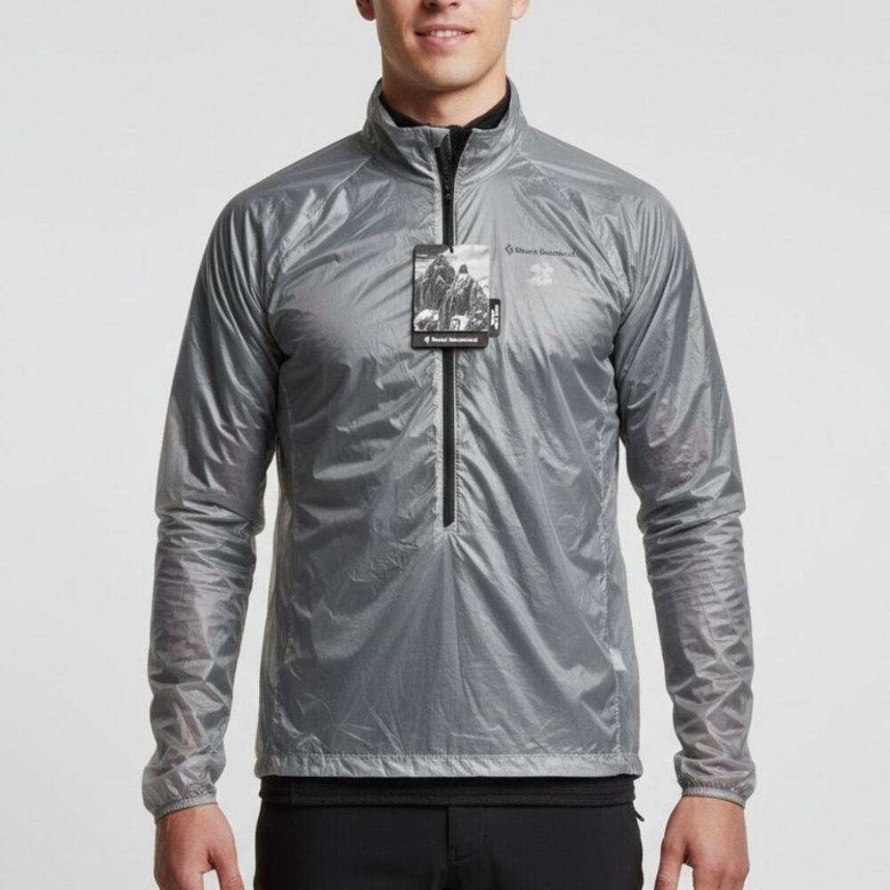 New Black Diamond Mens Deploy Wind Shell Size Small Alloy Super Lightweight